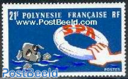French Polynesia 1974 Animal Protection 1v, Mint NH, Nature - Dogs - Nuovi
