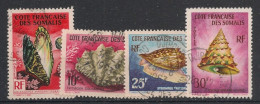 COTE DES SOMALIS - 1962 - N°YT. 311 à 314 - Série Complète - Oblitéré / Used - Used Stamps