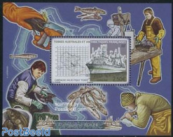 French Antarctic Territory 2008 Campagne Poker S/s, Mint NH, Nature - Transport - Various - Fish - Fishing - Ships And.. - Unused Stamps