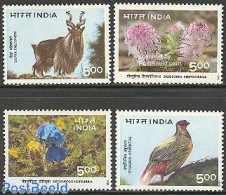 India 1996 Flora & Fauna 4v, Mint NH, Nature - Animals (others & Mixed) - Birds - Flowers & Plants - Ongebruikt