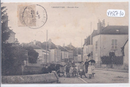 VENDEUVRE- GRANDE RUE- CARTE AFFRANCHIE AVEC 5 ISOLES DU 1 C TYPE BLANC - Sonstige & Ohne Zuordnung