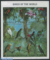 Saint Vincent 1998 Birds 12v M/s, Mint NH, Nature - Birds - St.Vincent (1979-...)