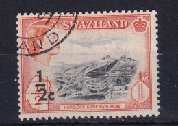 Swaziland: 1961   QE II - Decimal Currency Surcharge   SG65b   ½c On ½d  [Type II]   Used    - Swaziland (...-1967)