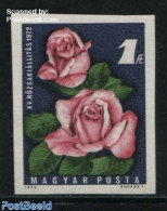 Hungary 1972 Roses Exposition 1v Imperforated, Mint NH, Nature - Flowers & Plants - Unused Stamps