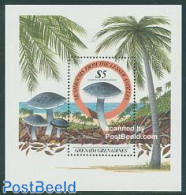 Grenada Grenadines 1986 Mushrooms S/s, Mint NH, Nature - Mushrooms - Trees & Forests - Hongos