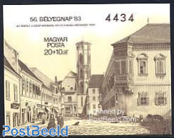Hungary 1983 Stamp Day S/s Imperforated, Mint NH, Various - Stamp Day - Street Life - Unused Stamps