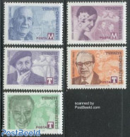 Türkiye 1998 Famous Persons 5v, Mint NH, Performance Art - Science - Theatre - Physicians - Art - Authors - Sonstige & Ohne Zuordnung
