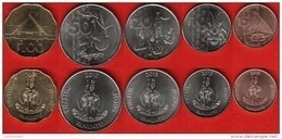 Vanuatu Set Of 5 Coins: 5 - 100 Vatu 2015 UNC - Vanuatu