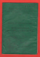 Libretto Moto Rizzato Di Padova X Moto 125 CC Cross 1975 Telaio N° TR-003 Motorcycle Booklet Frame 003 - Motos