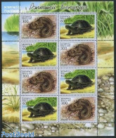 Belarus 2003 Snake, Turtle M/s, Mint NH, Nature - Animals (others & Mixed) - Reptiles - Snakes - Turtles - Bielorussia
