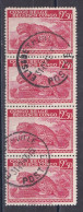 Congo Belge N° 261 Bande De 4 Timbres Oblitérés - Used Stamps