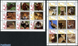 Saint Vincent 1995 100 Years Sierra Club 18v (2 M/s), Mint NH, Nature - Animals (others & Mixed) - Birds - Cat Family .. - St.Vincent (1979-...)