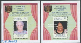 Antigua & Barbuda 2002 Community Players 2 S/s, Mint NH, Performance Art - Music - Theatre - Music