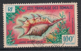 COTE DES SOMALIS - 1962 - Poste Aérienne PA N°YT. 32 - Coquillage 100f - Oblitéré / Used - Used Stamps