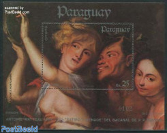 Paraguay 1984 Watteau Painting (copy Of Rubens) S/s, Mint NH, Art - Paintings - Rubens - Paraguay