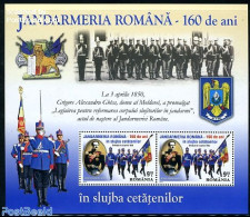Romania 2010 160 Years Police S/s, Mint NH, History - Various - Flags - Police - Uniforms - Neufs