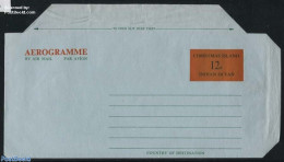 Christmas Islands 1972 Aerogramme 12c Black/red, Unused Postal Stationary - Christmaseiland
