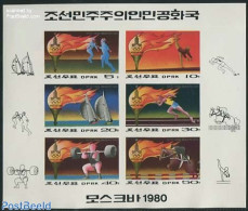 Korea, North 1979 Olympic Games 6v M/s Imperforated, Mint NH, Sport - Olympic Games - Korea (Nord-)