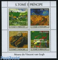 Sao Tome/Principe 2004 Van Gogh Museum 4v M/s, Mint NH, Art - Modern Art (1850-present) - Paintings - Vincent Van Gogh - Sao Tome And Principe