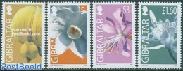 Gibraltar 2006 Definitives, Flowers 4v, Mint NH, Nature - Flowers & Plants - Gibilterra