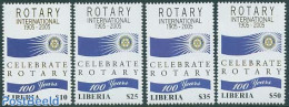 Liberia 2005 Rotary Centenary 4v, Mint NH, Various - Rotary - Rotary, Lions Club
