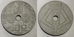 Monnaie Belgique - 1943 - 10 Centimes - Léopold III - Type Jespers Belgique-Belgie - 10 Centimes