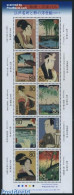 Japan 2008 Ukiyoe From Edo Period 10v M/s, Mint NH, Nature - Transport - Trees & Forests - Turtles - Ships And Boats - Unused Stamps