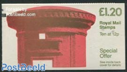 Great Britain 1986 Def. Booklet, Pillar Box, Selvedge At Left, Mint NH, Stamp Booklets - Neufs