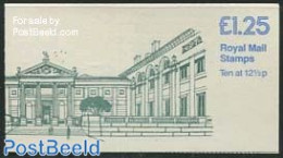 Great Britain 1982 Def. Booklet, Ashmolean, Selvedge At Left, Mint NH, Stamp Booklets - Art - Museums - Neufs