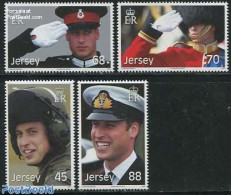 Jersey 2012 30th Birthday Prince William 4v, Mint NH, History - Kings & Queens (Royalty) - Familias Reales