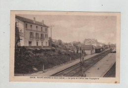 Saint André Le Gaz La Gare Et L'hôtel Des Voyageurs - Saint-André-le-Gaz