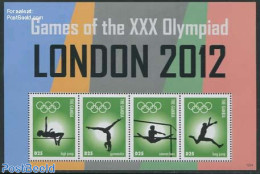 Gambia 2012 Olympic Games London 4v M/s, Mint NH, Sport - Athletics - Gymnastics - Olympic Games - Atletica