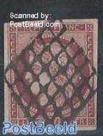 France 1849 1F, Brown Carmin, Used, Used - Used Stamps