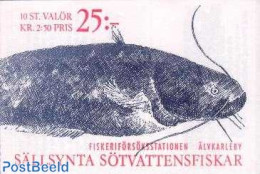 Sweden 1991 Fish Booklet, Mint NH, Nature - Fish - World Wildlife Fund (WWF) - Stamp Booklets - Ongebruikt