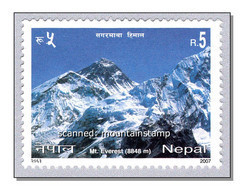 Nepal 2007 Mountains Berge Mount Everest 8848m MNH ** - Nepal