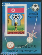 Korea, North 1978 World Cup Football, Argentina 1978 S/s, Imperforated, Mint NH, Sport - Football - Korea (Nord-)