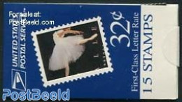 United States Of America 1998 Ballet Booklet, Mint NH, Performance Art - Stamp Booklets - Ongebruikt
