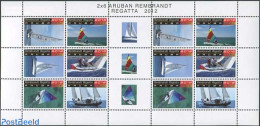 Aruba 2012 Rembrandt Regatta M/s, Mint NH, Sport - Transport - Sailing - Ships And Boats - Vela