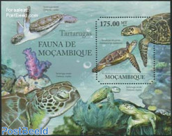 Mozambique 2011 Turtles S/s, Mint NH, Nature - Reptiles - Turtles - Mosambik