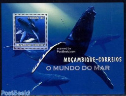 Mozambique 2002 Whales S/s, Mint NH, Nature - Sea Mammals - Mosambik