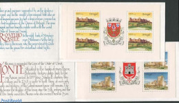Portugal 1986 Castles, 2 Booklets, Mint NH, Stamp Booklets - Art - Castles & Fortifications - Ongebruikt