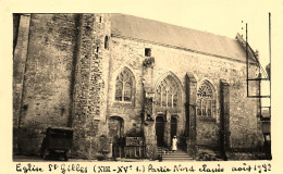 St Gilles Croix De Vie * Place Et église Du Village * Photo Ancienne 1932 12x7.6cm - Saint Gilles Croix De Vie