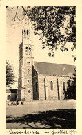 St Gilles Croix De Vie * Place Et église Du Village * Photo Ancienne 1932 12x7.6cm - Saint Gilles Croix De Vie