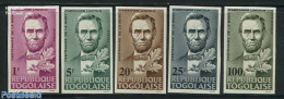 Togo 1965 Abraham Lincoln 5v, Imperforated, Mint NH, History - American Presidents - Togo (1960-...)