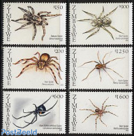 Zimbabwe 2003 Spiders 6v, Mint NH, Nature - Insects - Zimbabwe (1980-...)