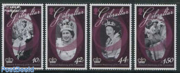 Gibraltar 2012 Diamond Jubilee 4v, Mint NH, History - Kings & Queens (Royalty) - Familles Royales
