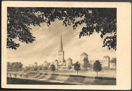 Estonia Tallinn Field Of Towers Old PPC Pre 1940 - Estonie