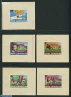 Central Africa 1977 World Cup Football 5 S/s, Mint NH, Sport - Football - Central African Republic