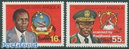 Angola 1984 Jose Eduardo Dos Santos 2v, Mint NH, History - Politicians - Angola