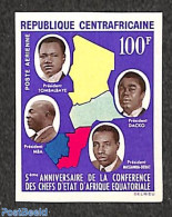 Central Africa 1964 African States 1v, Imperforated, Mint NH, History - Various - Politicians - Maps - Geografia